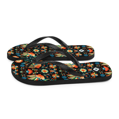 Mexican Otomi Flip Flops - The Global Wanderer