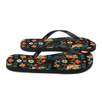 Mexican Otomi Flip Flops - The Global Wanderer