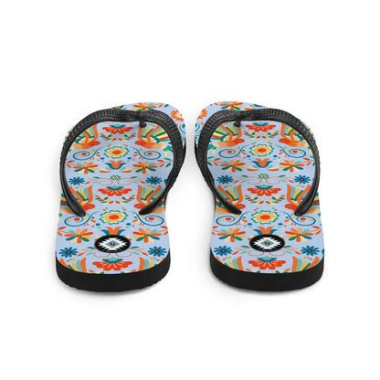 Mexican Otomi Flip Flops - The Global Wanderer