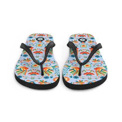 Mexican Otomi Flip Flops - The Global Wanderer