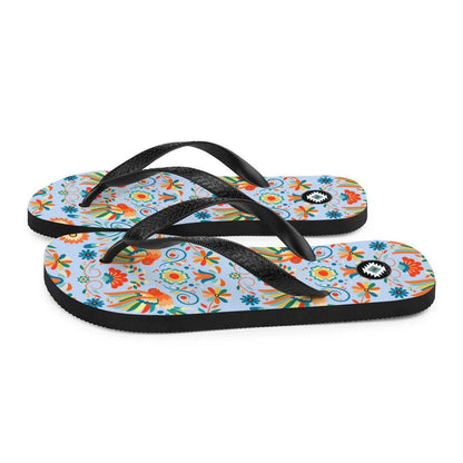 Mexican Otomi Flip Flops - The Global Wanderer