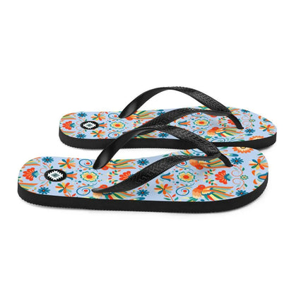 Mexican Otomi Flip Flops - The Global Wanderer