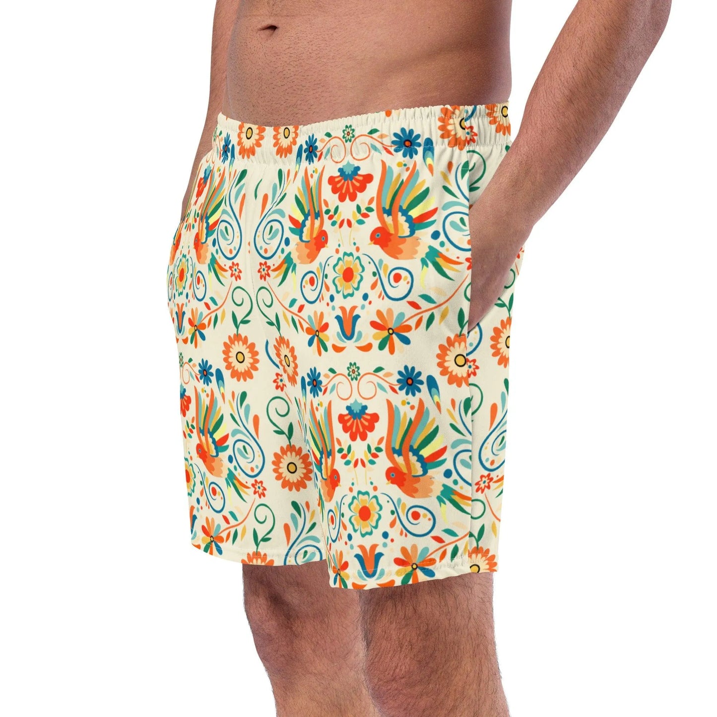 Mexican Otomi Men's Swim Trunks - The Global Wanderer