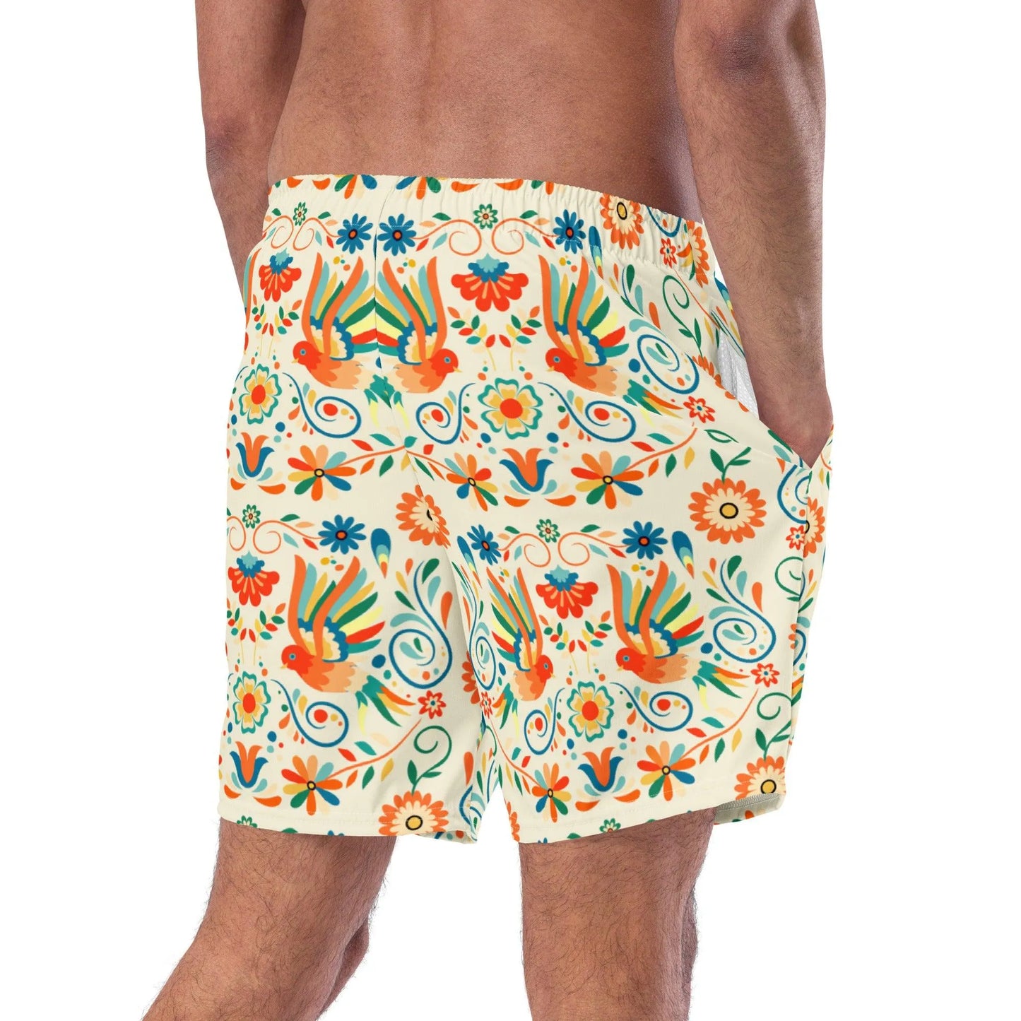 Mexican Otomi Men's Swim Trunks - The Global Wanderer