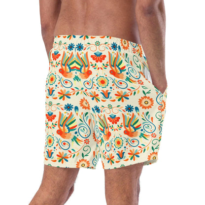 Mexican Otomi Men's Swim Trunks - The Global Wanderer