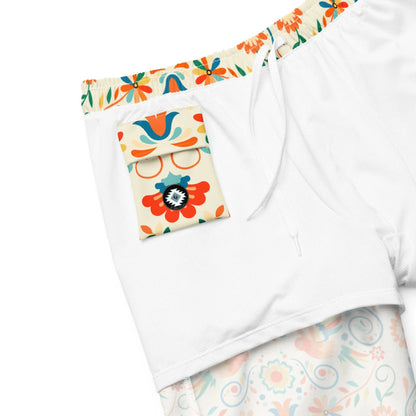 Mexican Otomi Men's Swim Trunks - The Global Wanderer