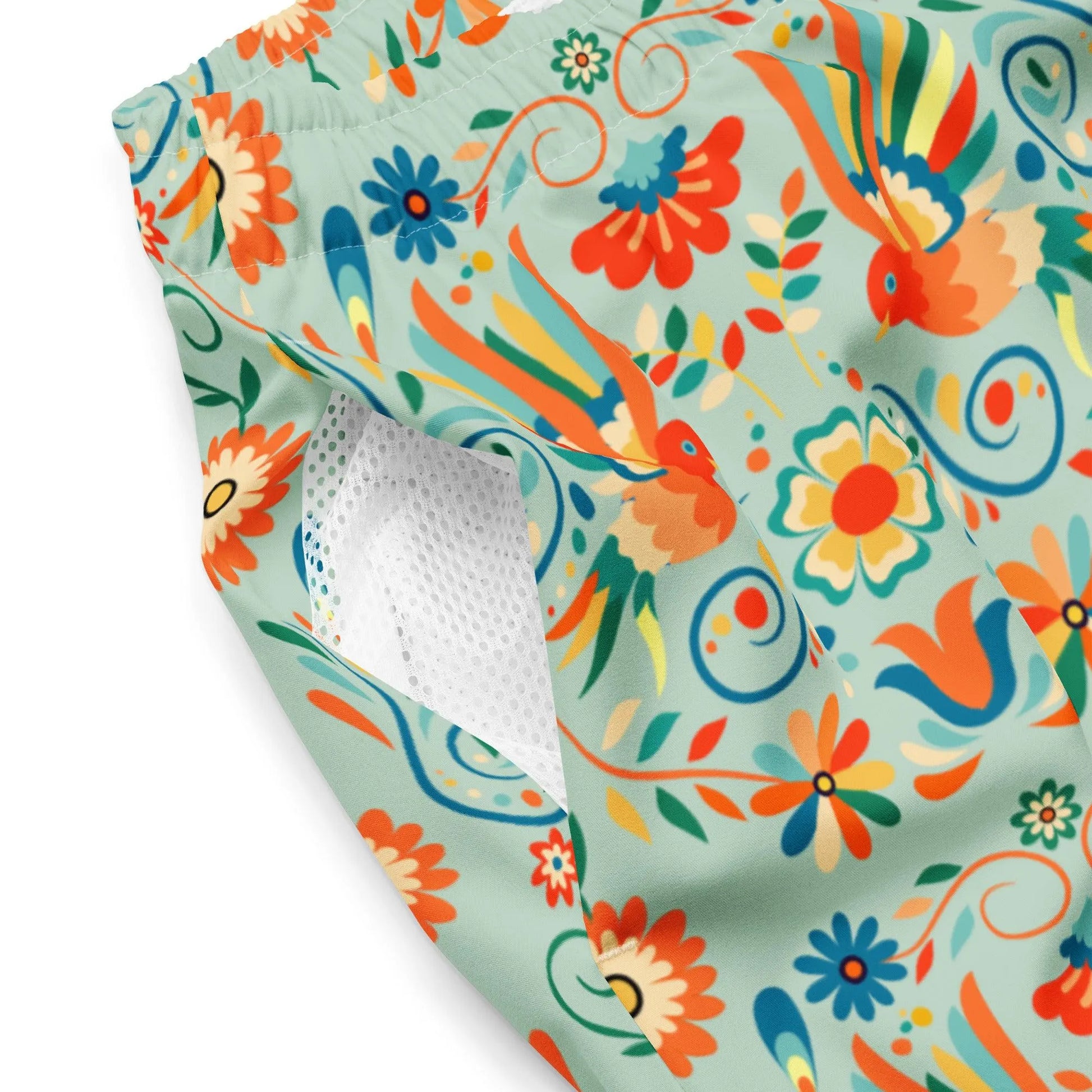 Mexican Otomi Men's Swim Trunks - The Global Wanderer