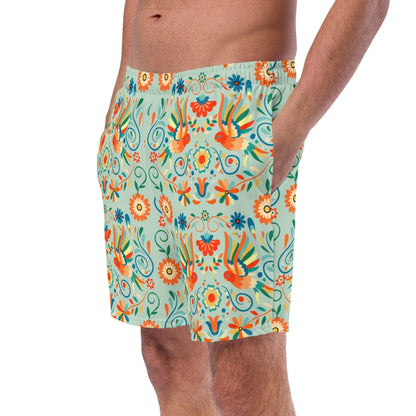 Mexican Otomi Men's Swim Trunks - The Global Wanderer