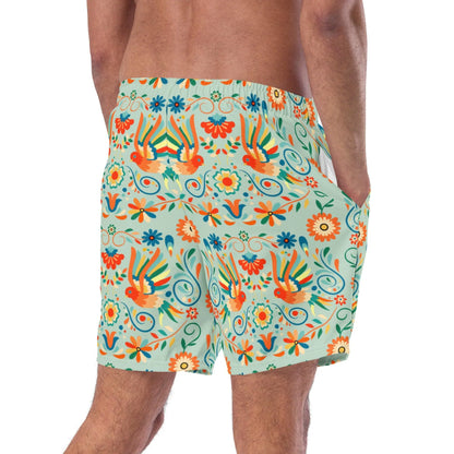 Mexican Otomi Men's Swim Trunks - The Global Wanderer