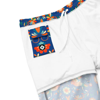 Mexican Otomi Men's Swim Trunks - The Global Wanderer