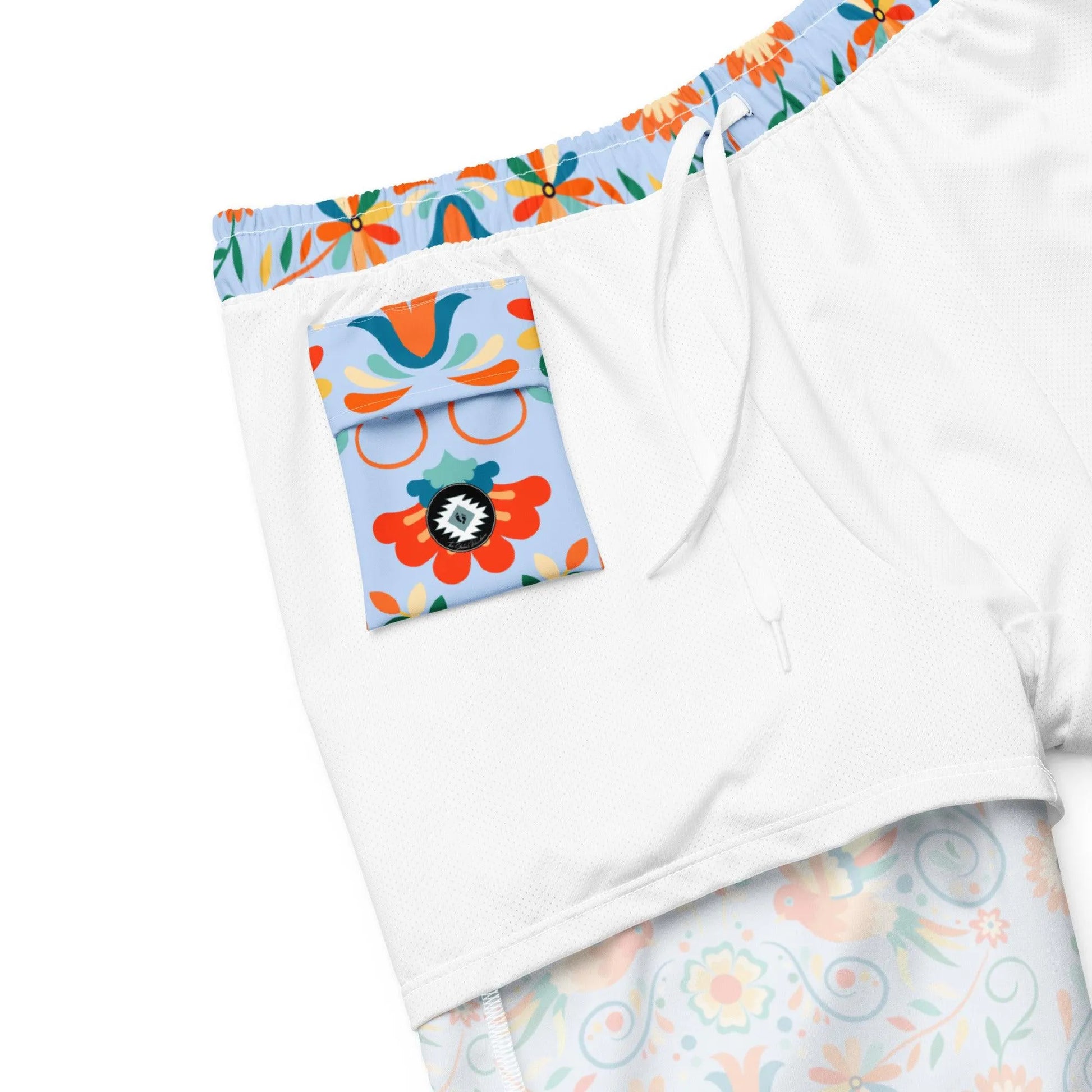 Mexican Otomi Men's Swim Trunks - The Global Wanderer