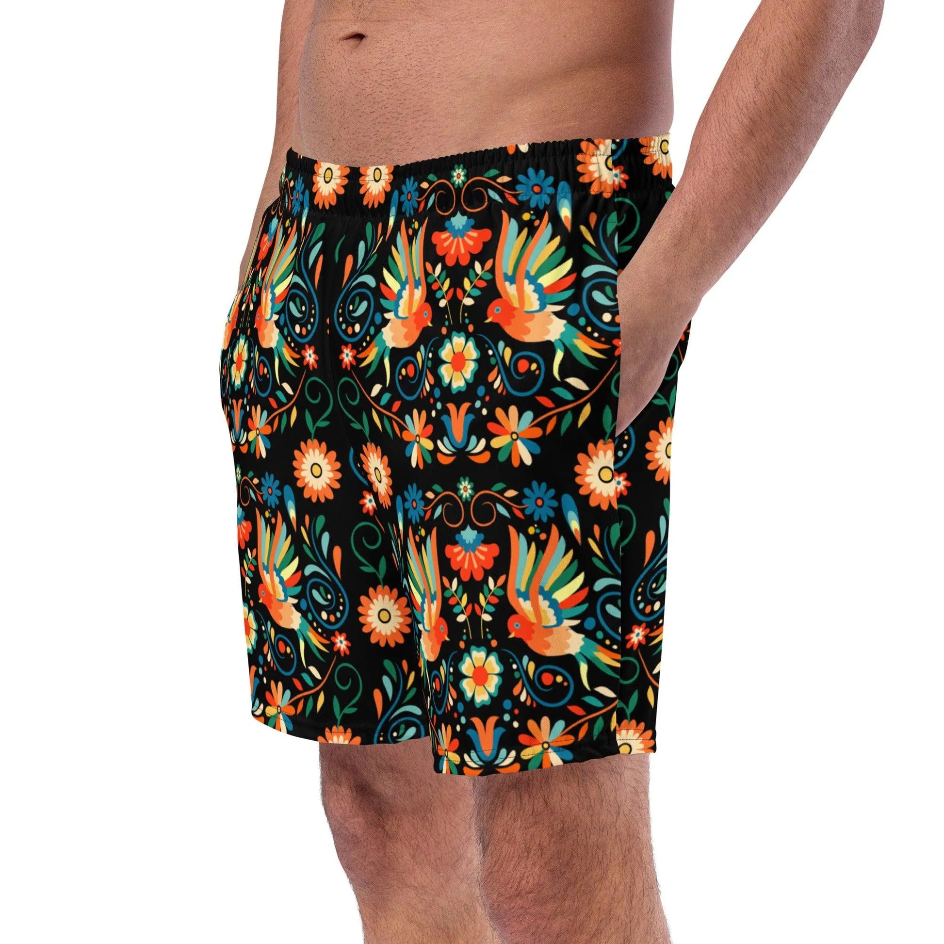 Mexican Otomi Men's Swim Trunks - The Global Wanderer