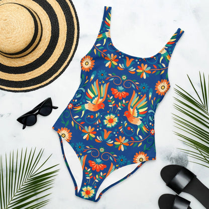 Mexican Otomi One-Piece Swimsuit - The Global Wanderer