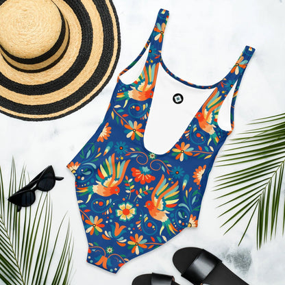 Mexican Otomi One-Piece Swimsuit - The Global Wanderer