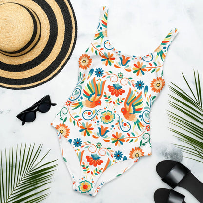 Mexican Otomi One-Piece Swimsuit - The Global Wanderer