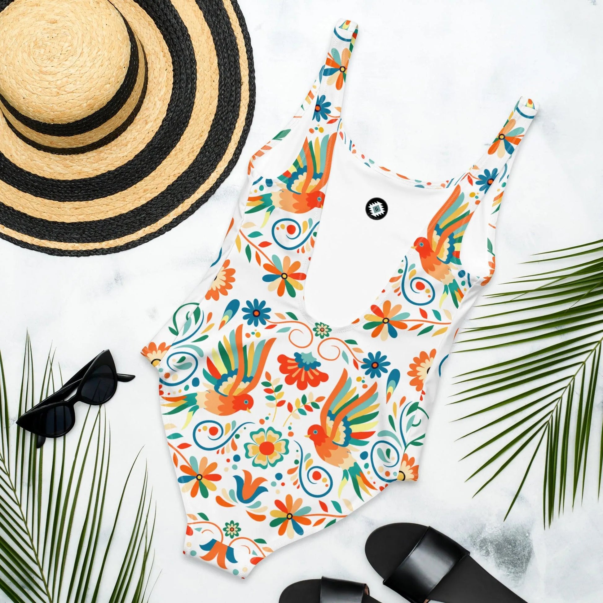 Mexican Otomi One-Piece Swimsuit - The Global Wanderer