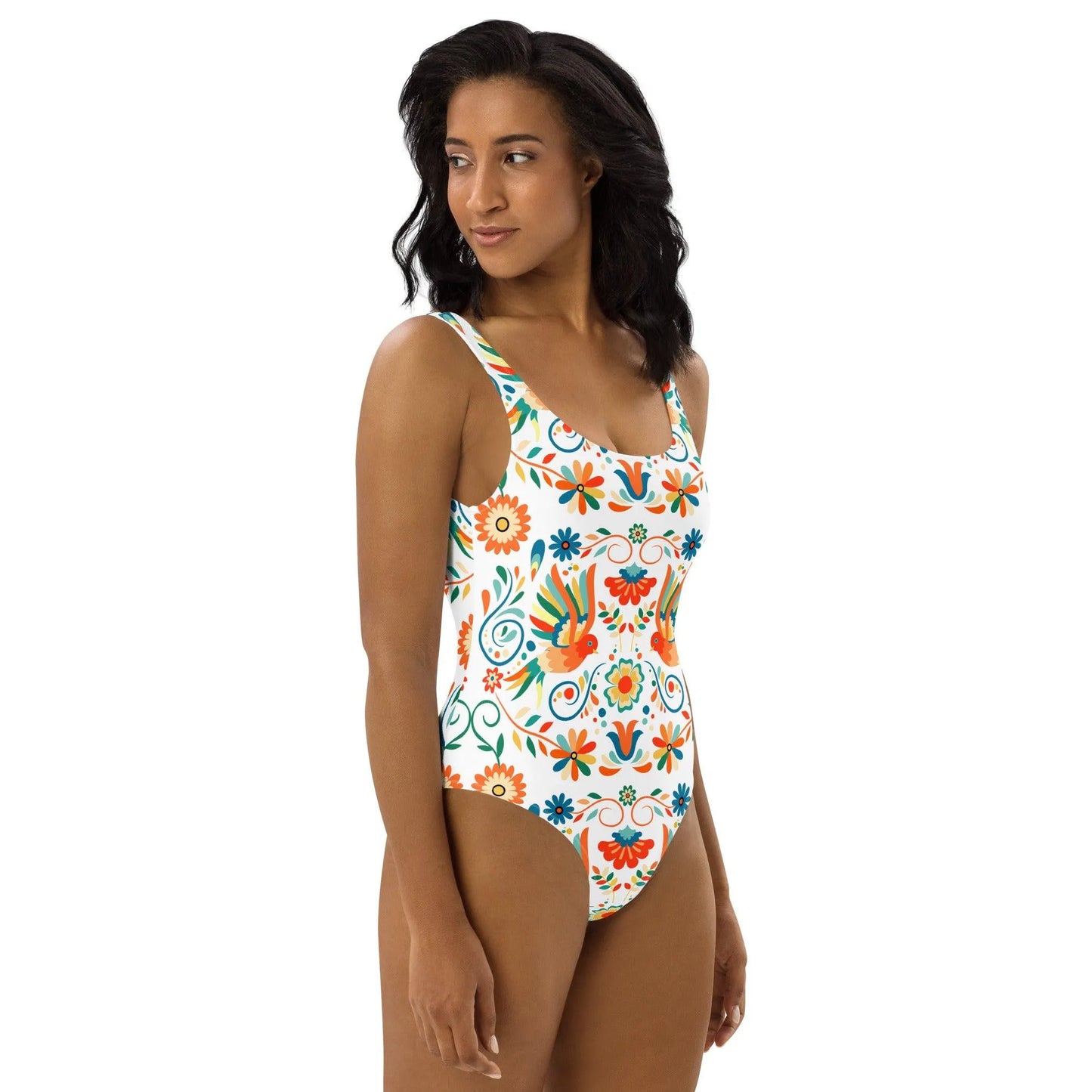 Mexican Otomi One-Piece Swimsuit - The Global Wanderer