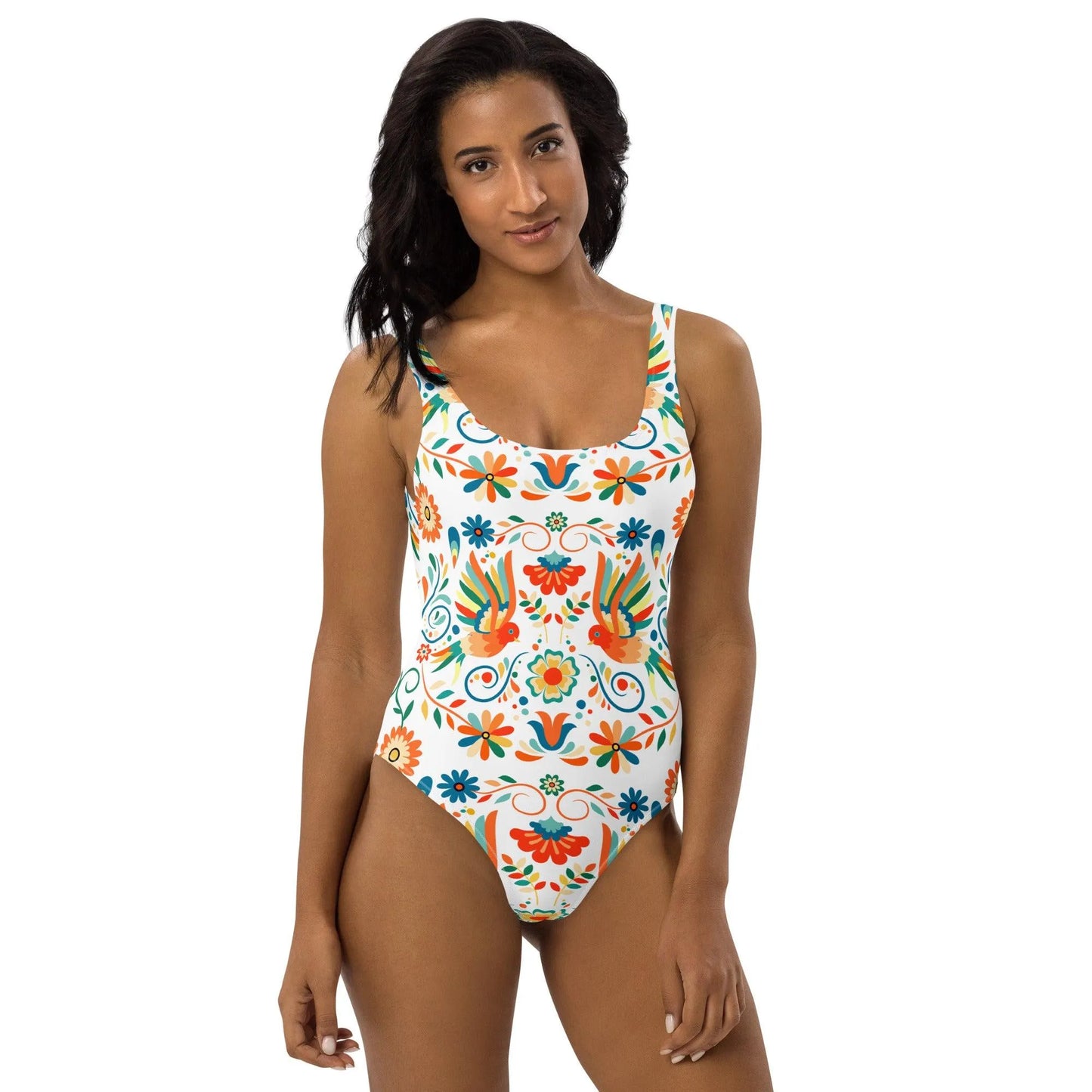 Mexican Otomi One-Piece Swimsuit - The Global Wanderer