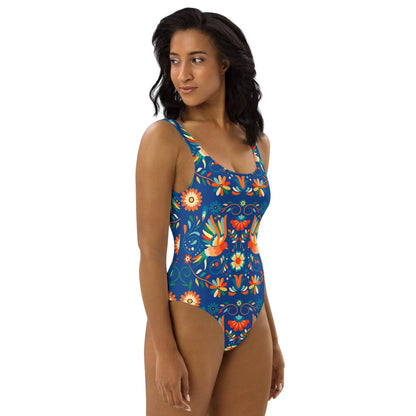 Mexican Otomi One-Piece Swimsuit - The Global Wanderer