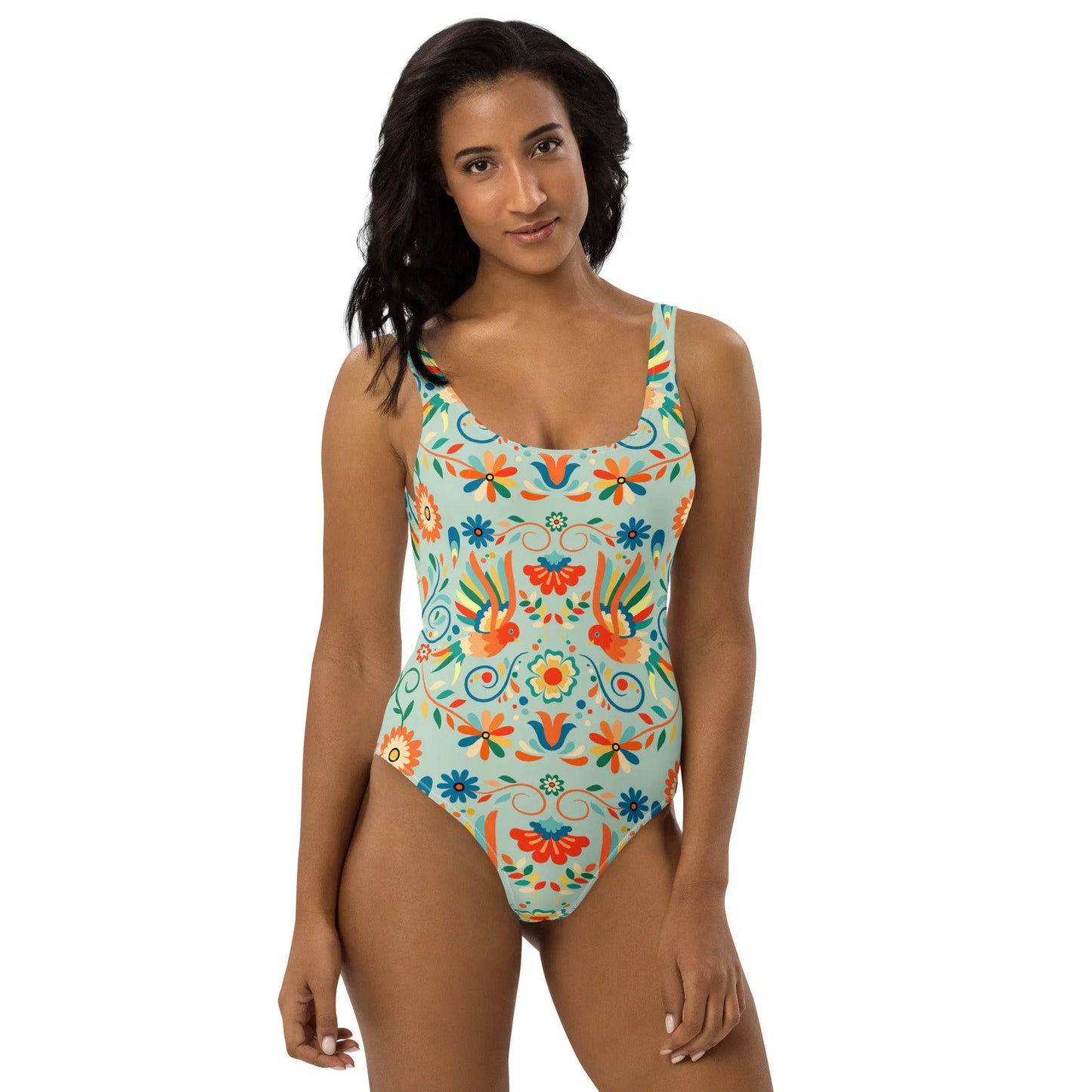 Mexican Otomi One-Piece Swimsuit - The Global Wanderer