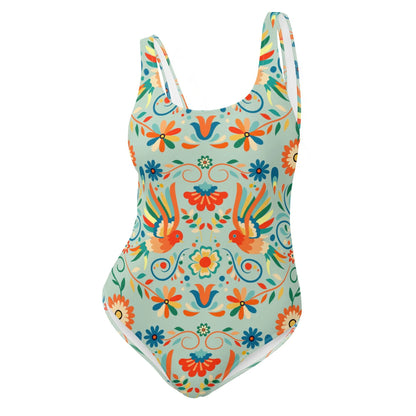 Mexican Otomi One-Piece Swimsuit - The Global Wanderer