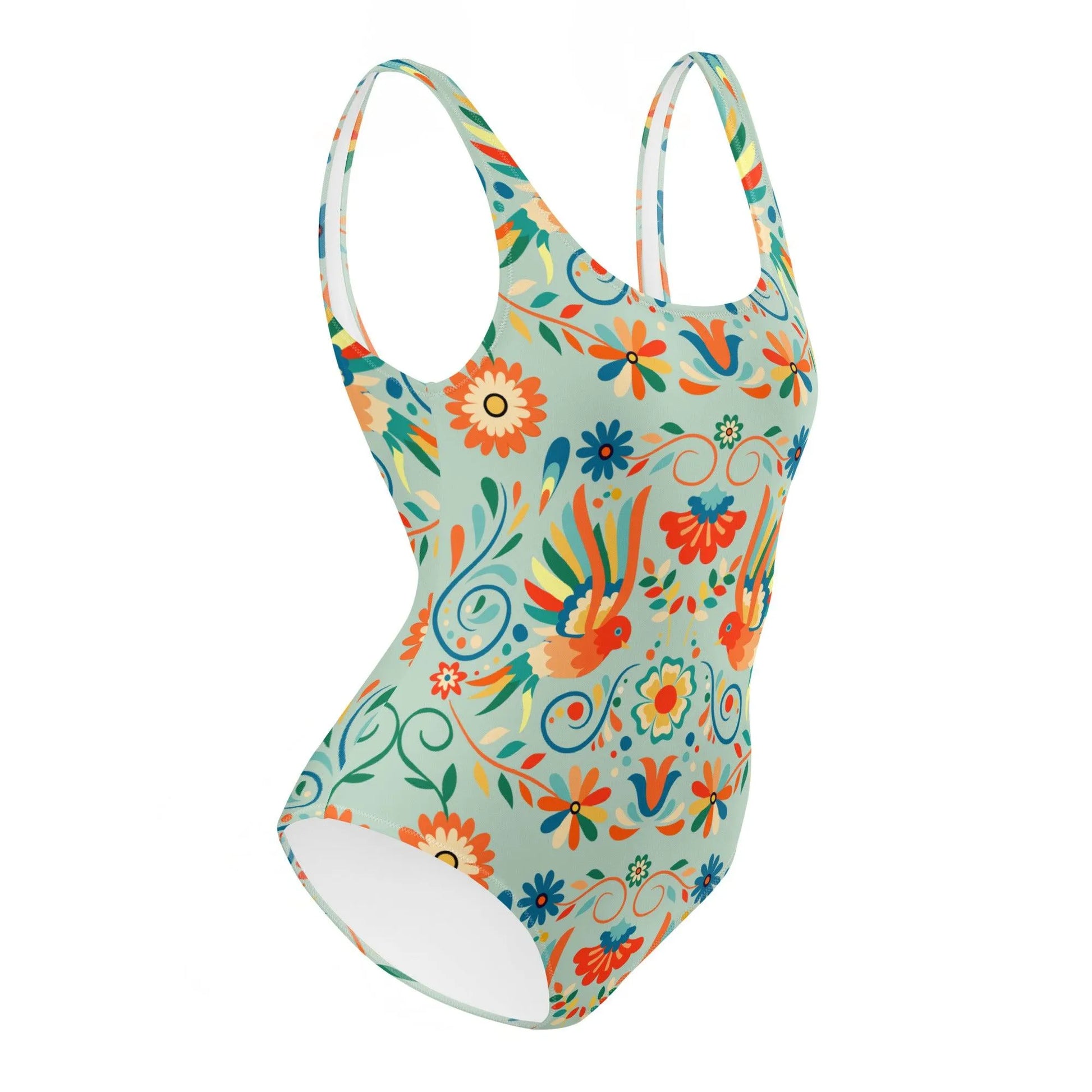 Mexican Otomi One-Piece Swimsuit - The Global Wanderer