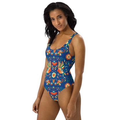 Mexican Otomi One-Piece Swimsuit - The Global Wanderer