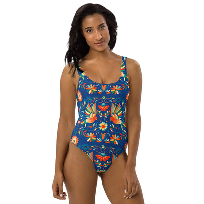 Mexican Otomi One-Piece Swimsuit - The Global Wanderer