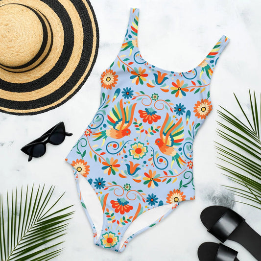 Mexican Otomi One-Piece Swimsuit - The Global Wanderer