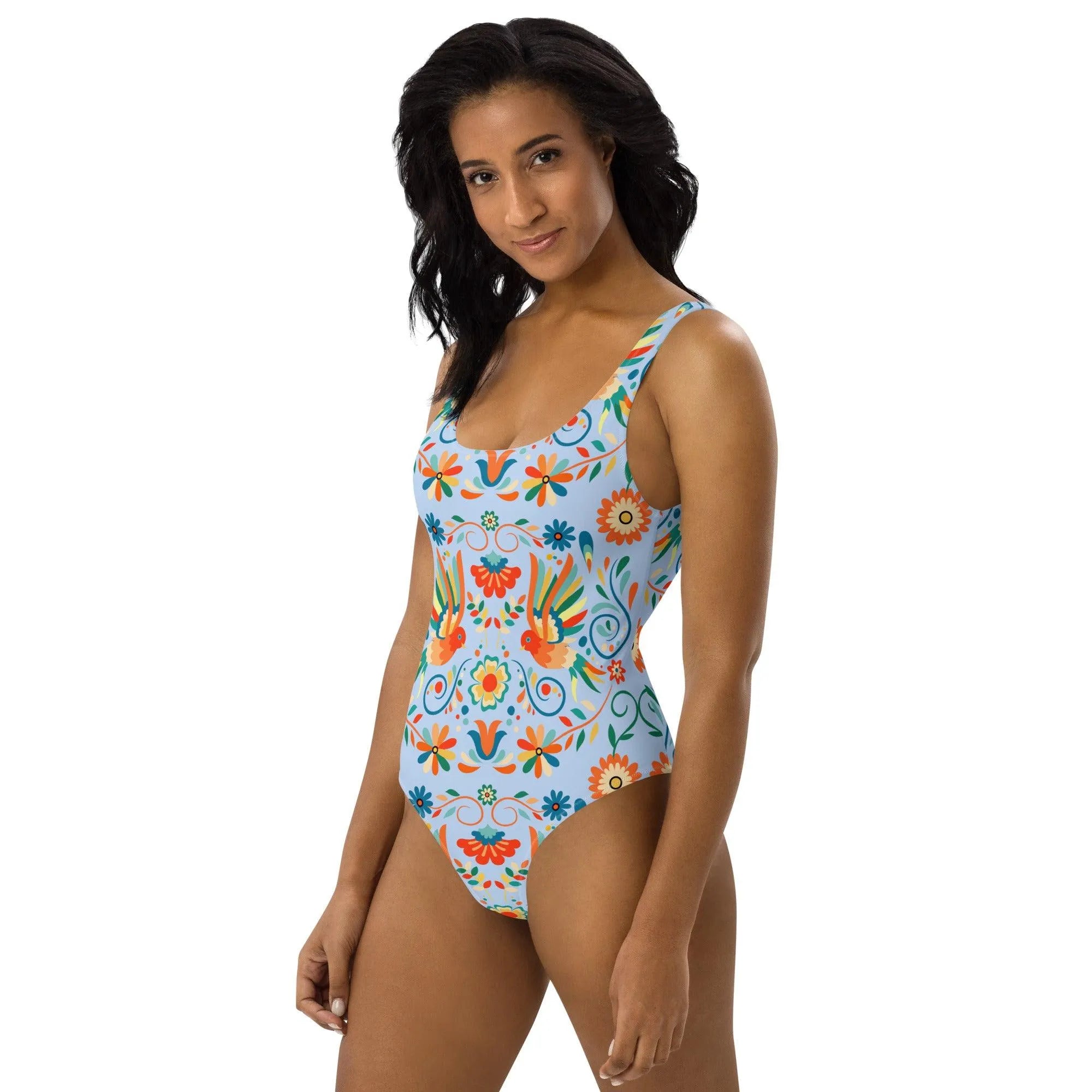 Mexican Otomi One-Piece Swimsuit - The Global Wanderer