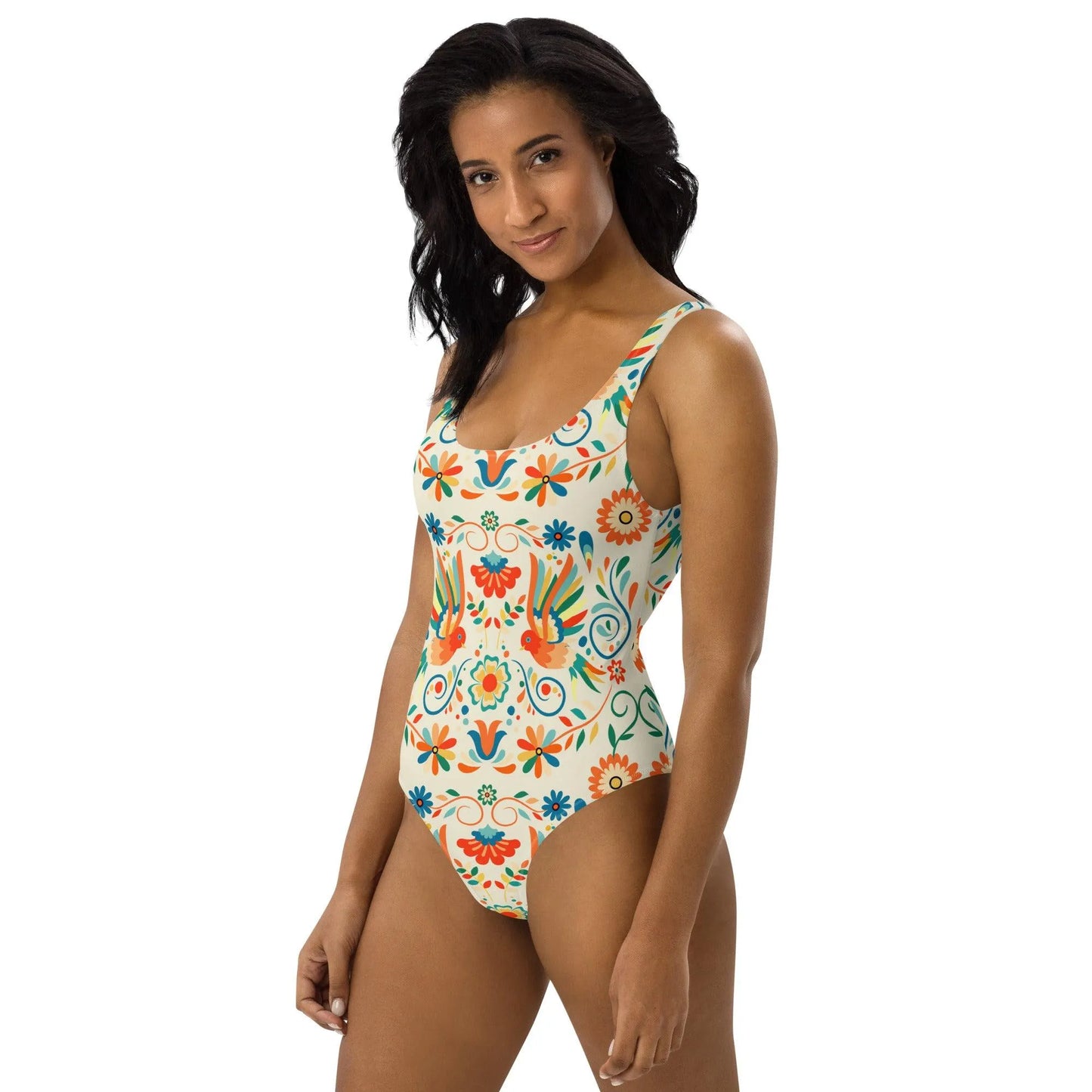 Mexican Otomi One-Piece Swimsuit - The Global Wanderer