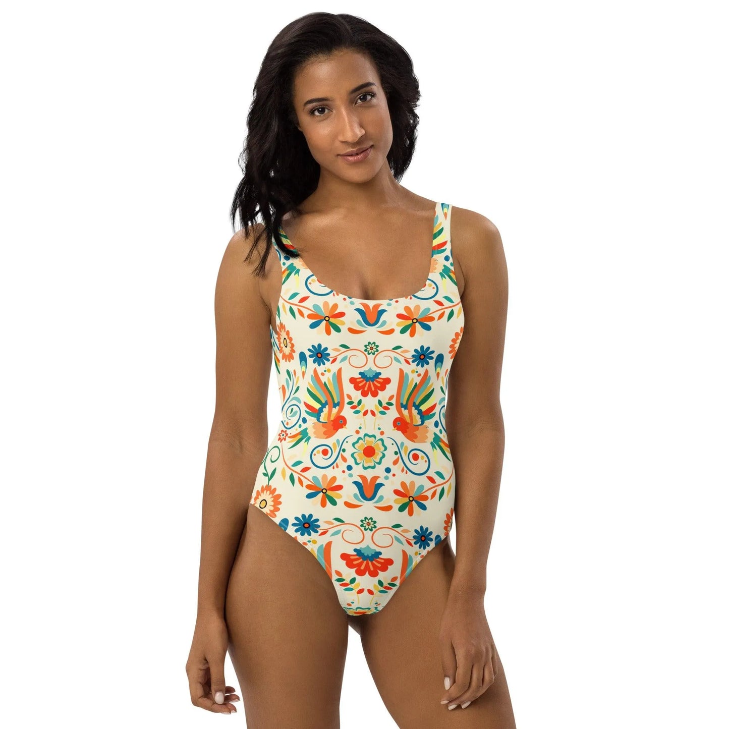 Mexican Otomi One-Piece Swimsuit - The Global Wanderer