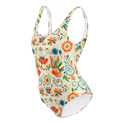 Mexican Otomi One-Piece Swimsuit - The Global Wanderer