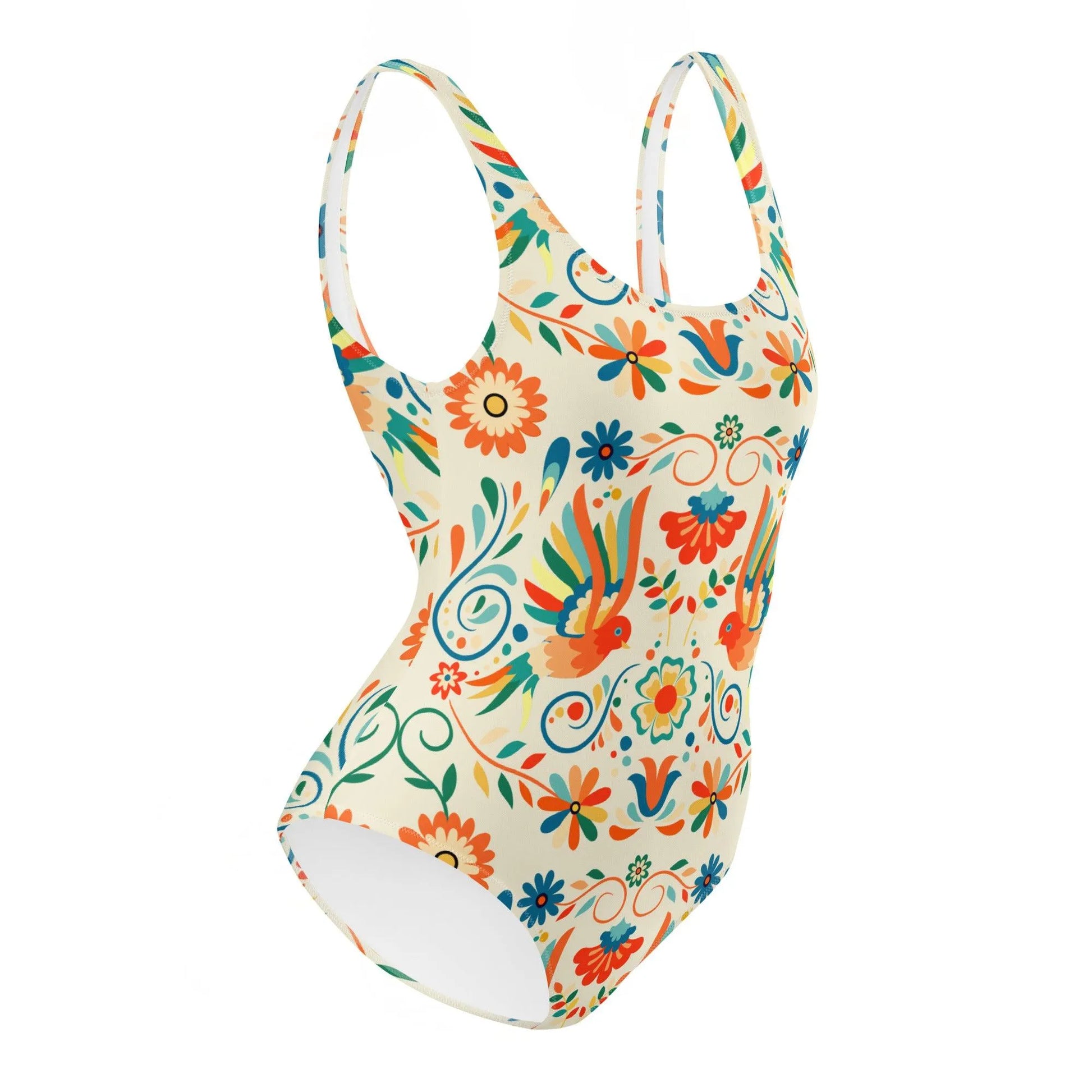 Mexican Otomi One-Piece Swimsuit - The Global Wanderer