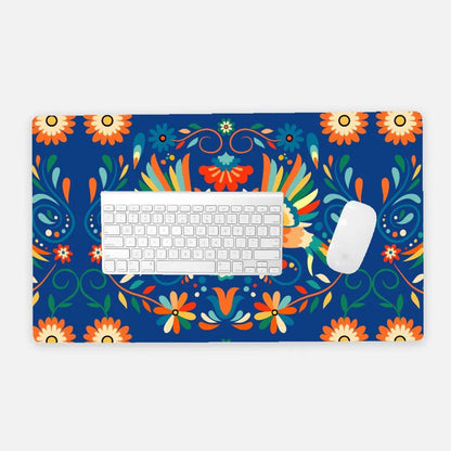 Mexican Otomi Print Desk Mat - The Global Wanderer