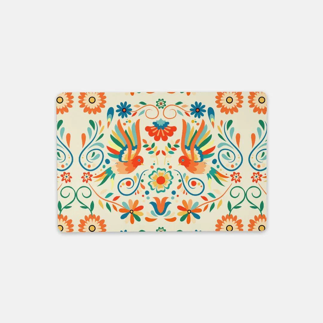 Mexican Otomi Print Desk Mat - The Global Wanderer