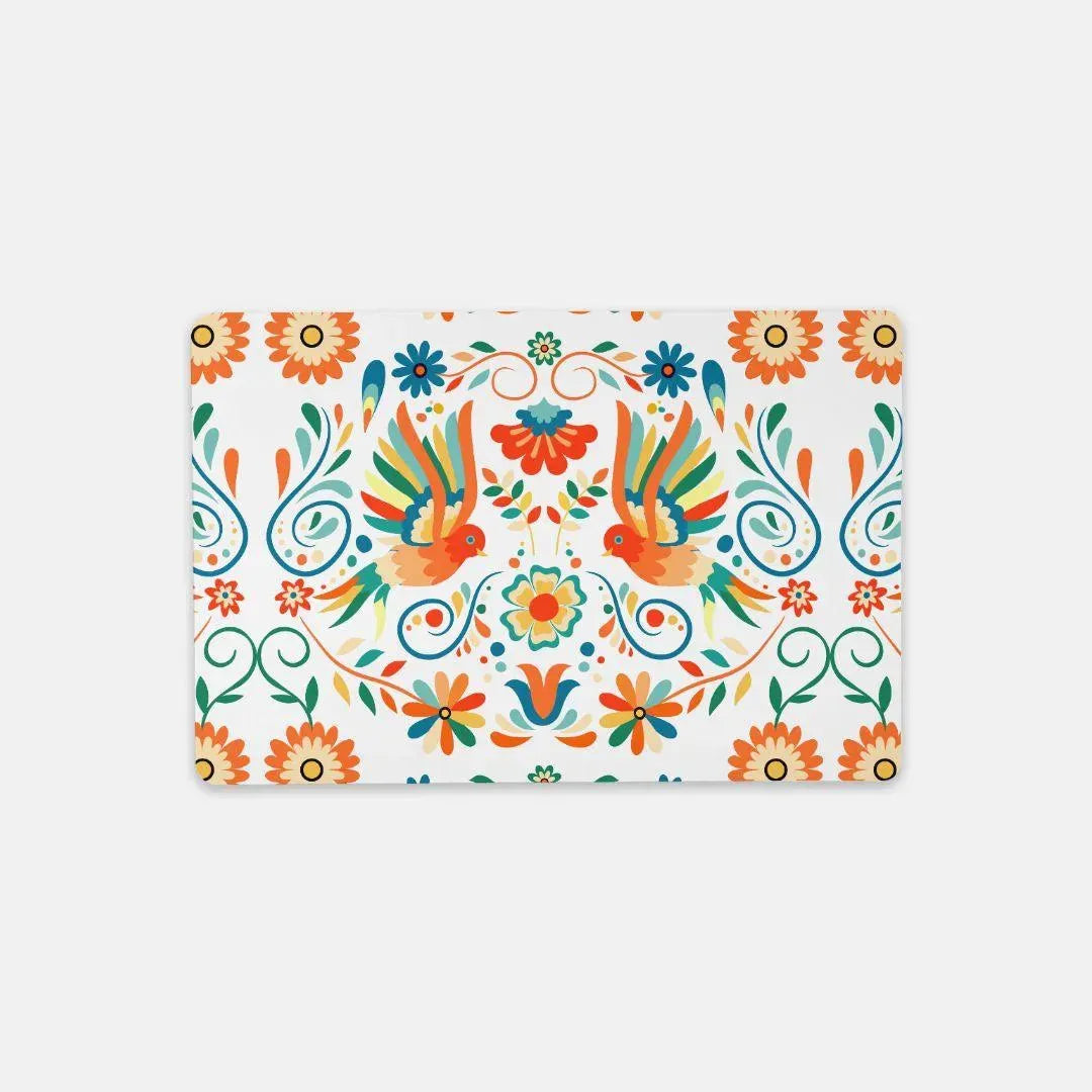 Mexican Otomi Print Desk Mat - The Global Wanderer