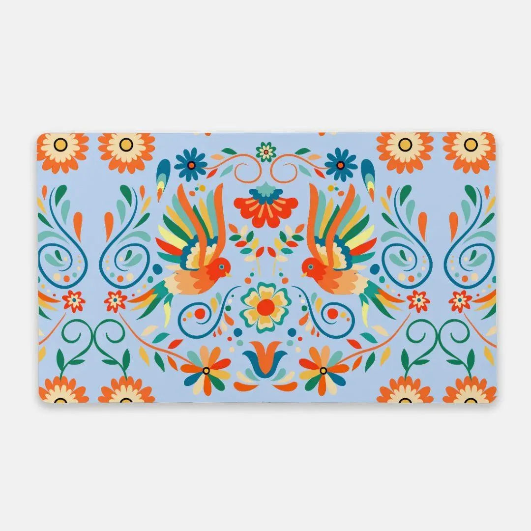 Mexican Otomi Print Desk Mat - The Global Wanderer