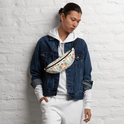 Mexican Otomi Print Fanny Pack - The Global Wanderer