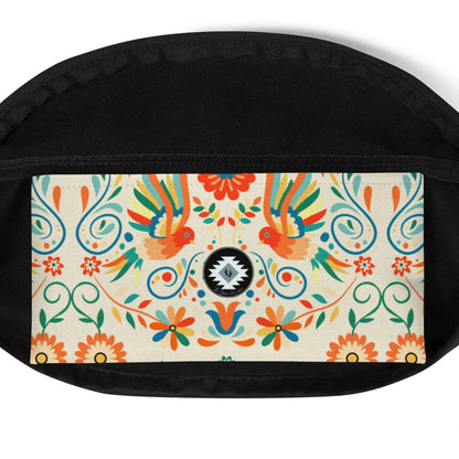 Mexican Otomi Print Fanny Pack - The Global Wanderer