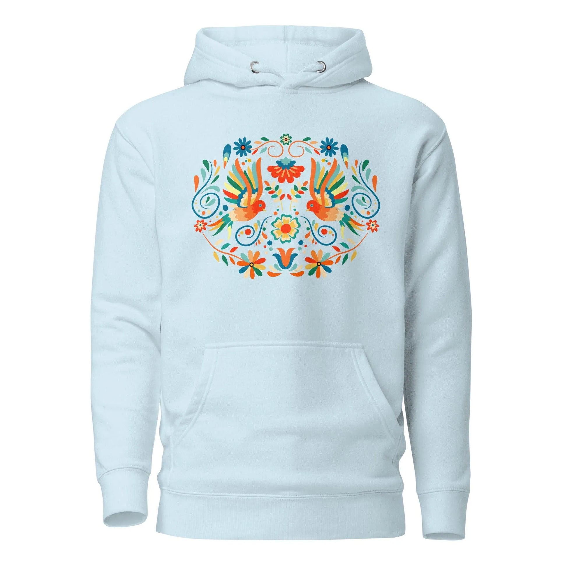 Mexican Otomi Print Hoodie - The Global Wanderer