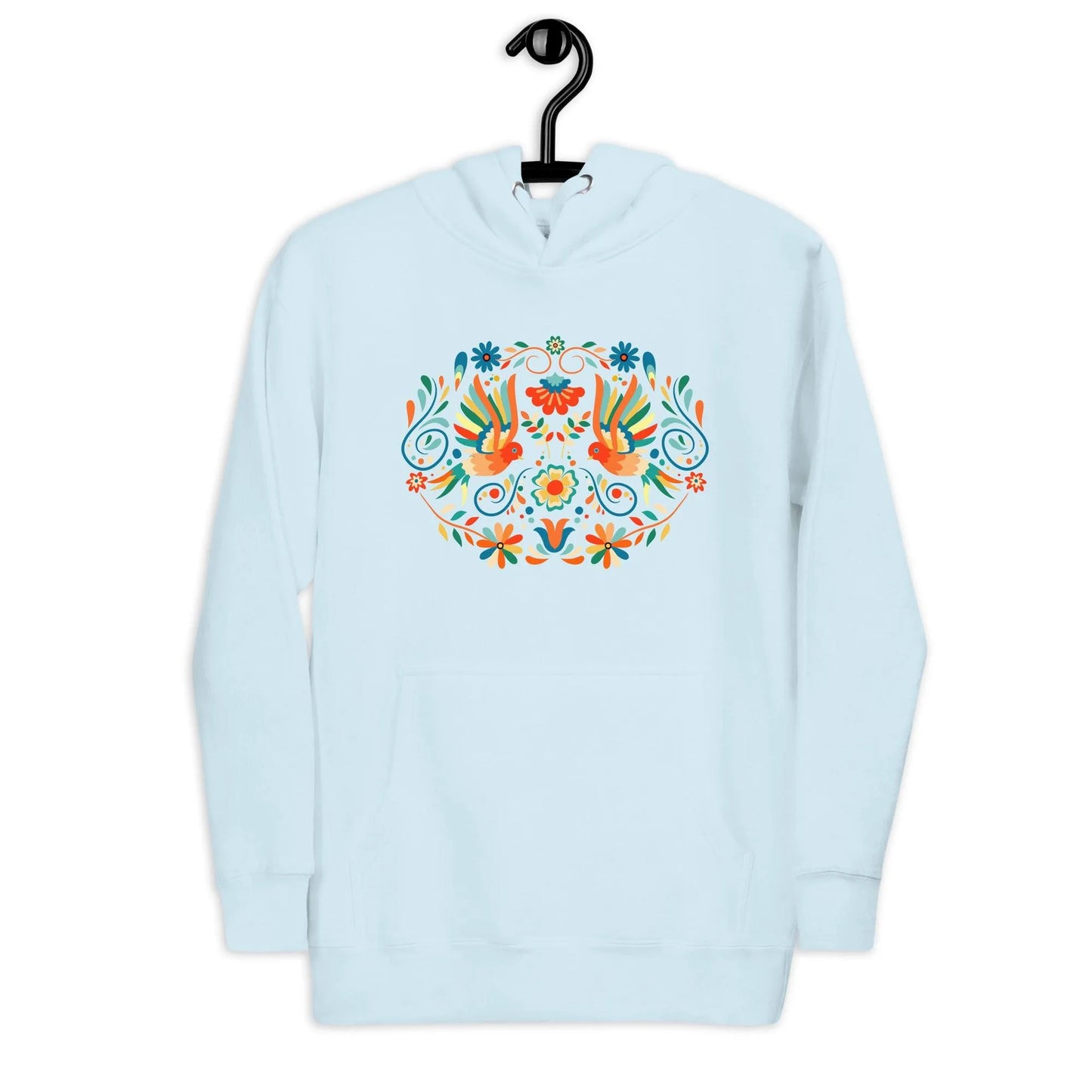 Mexican Otomi Print Hoodie - The Global Wanderer