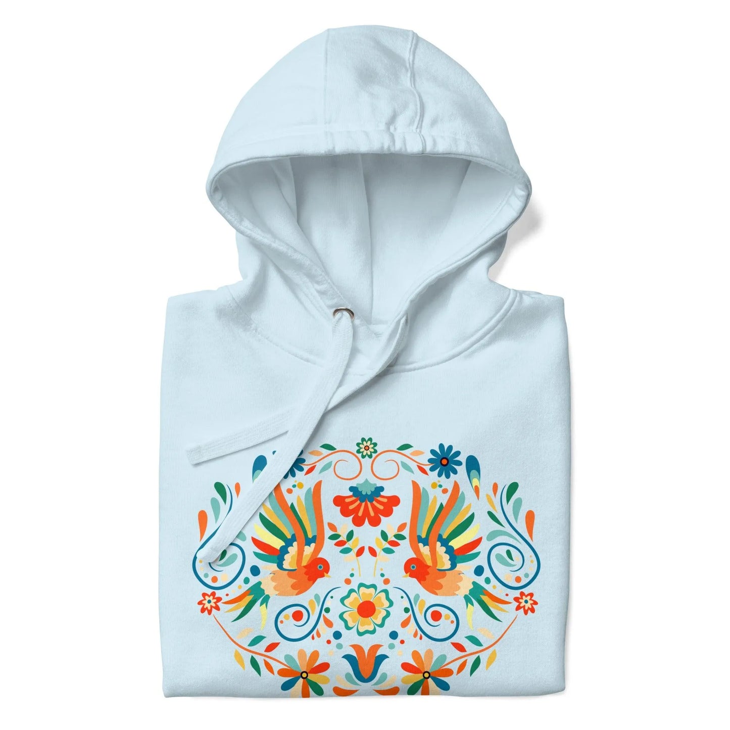 Mexican Otomi Print Hoodie - The Global Wanderer