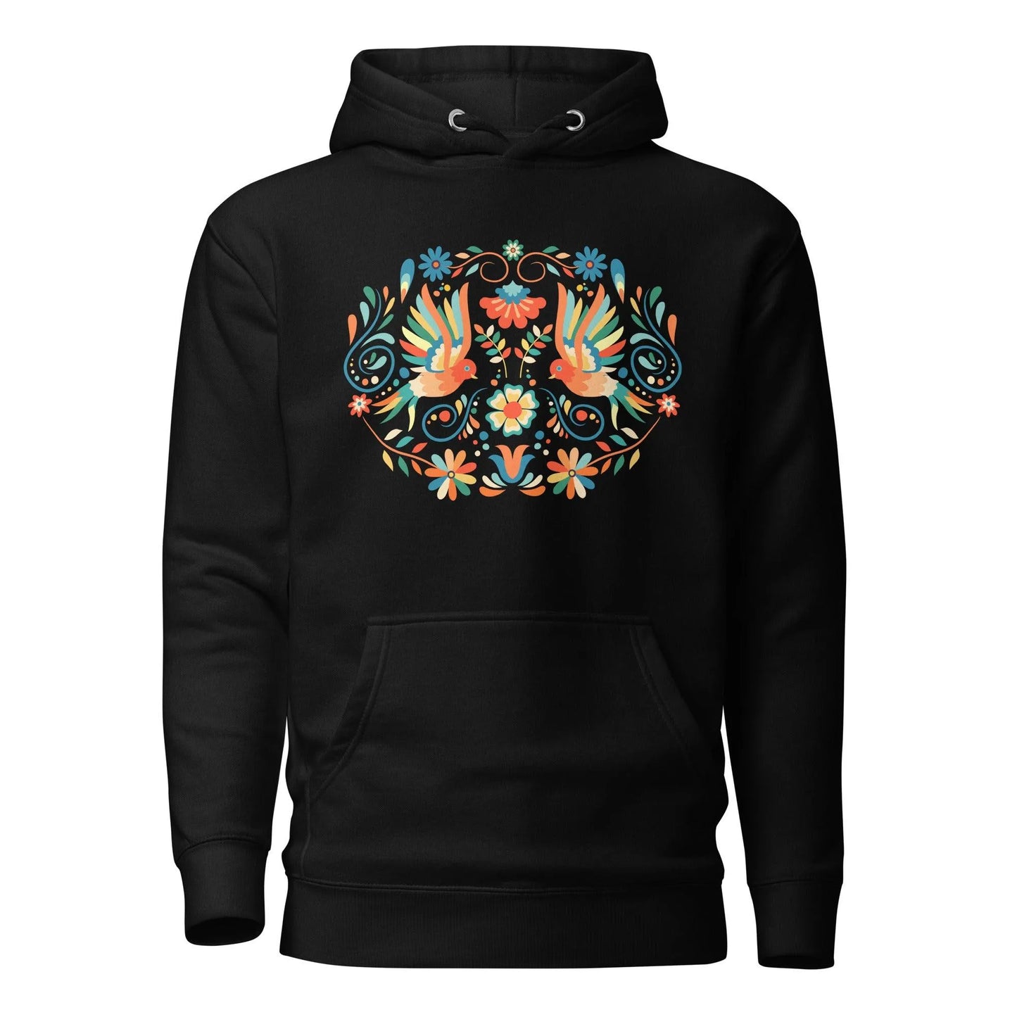 Mexican Otomi Print Hoodie - The Global Wanderer