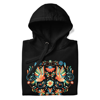 Mexican Otomi Print Hoodie - The Global Wanderer