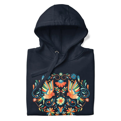 Mexican Otomi Print Hoodie - The Global Wanderer