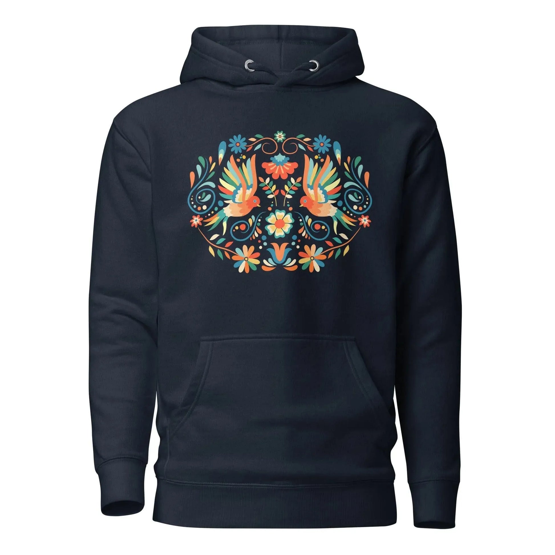 Mexican Otomi Print Hoodie - The Global Wanderer