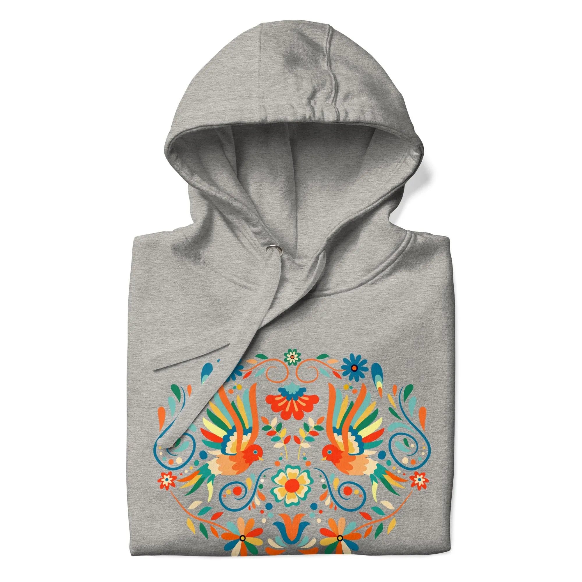 Mexican Otomi Print Hoodie - The Global Wanderer