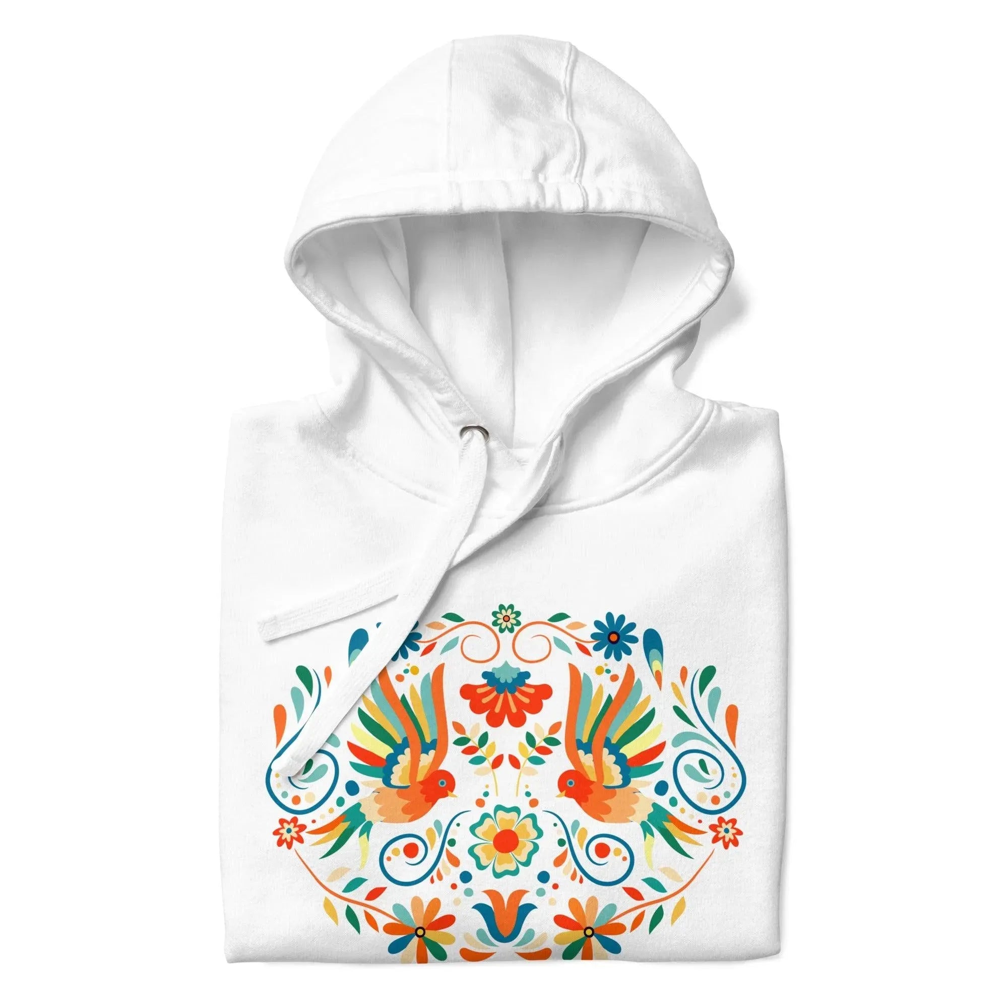 Mexican Otomi Print Hoodie - The Global Wanderer