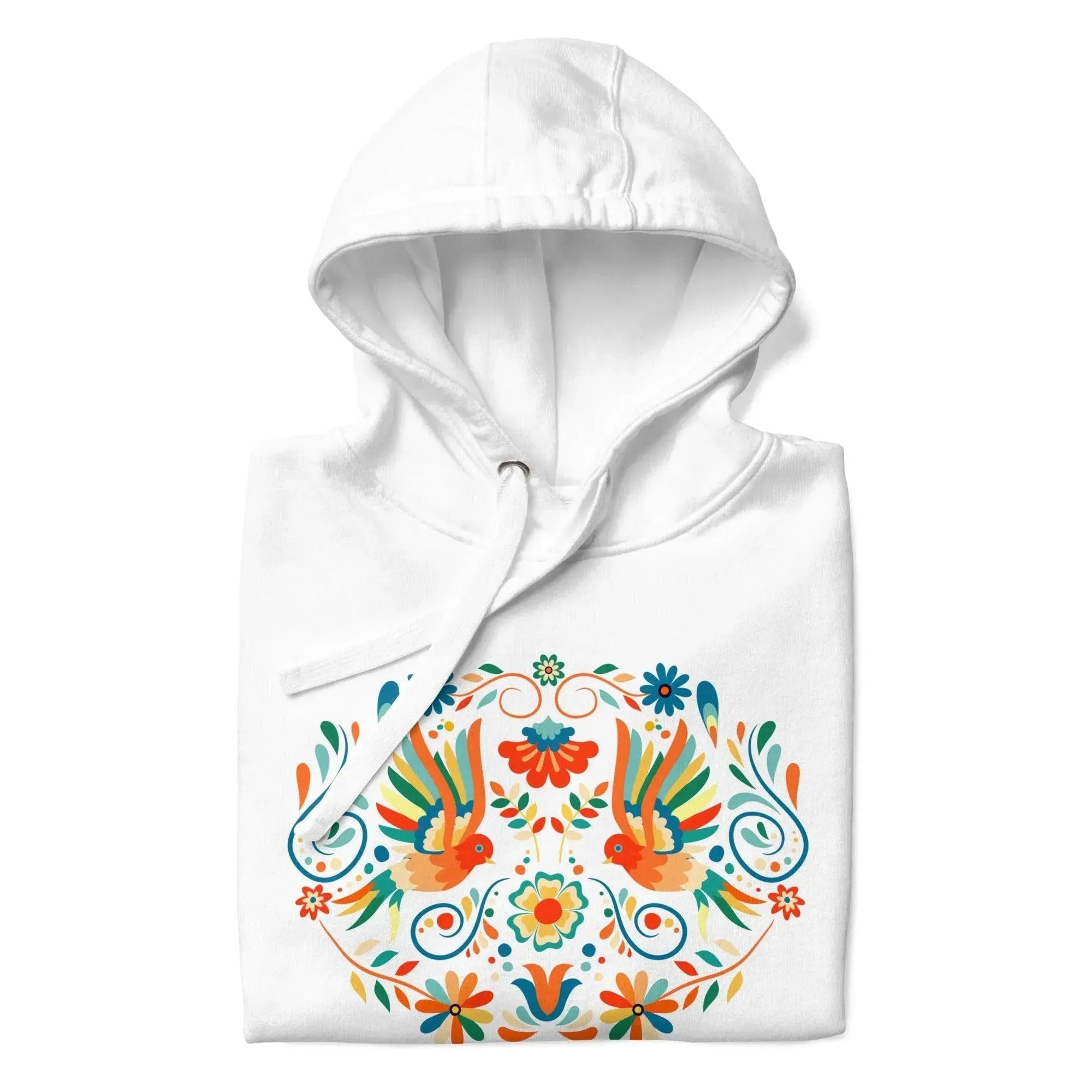 Mexican Otomi Print Hoodie - The Global Wanderer